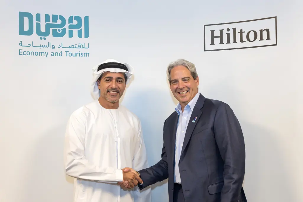 Dubai Hilton partnership signing overview.