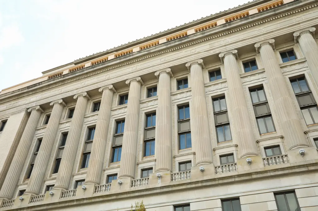 Government Treasury building in UAE